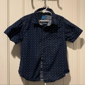 Perry Ellis Boy blue collared shirt. EUC